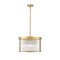 Z-Lite Carnaby Pendant, 5-Light, 18.25 In.W x 11.25 In.H, Modern Gold/Clear Ribbed 7504P18-MGLD - alternate 1